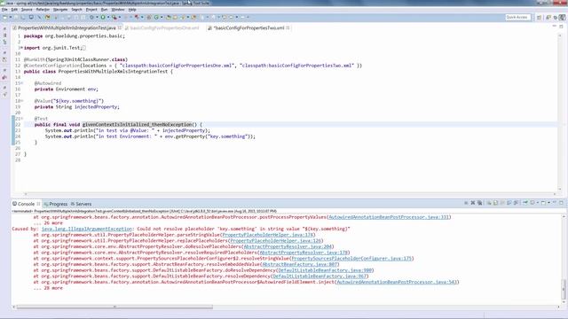 Working with Properties with Spring смотреть онлайн