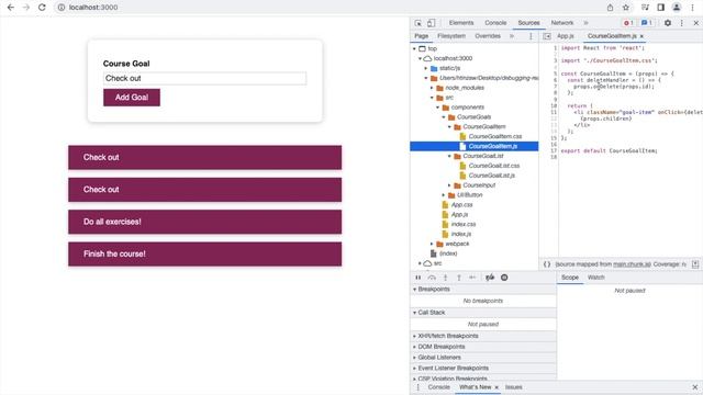Debugging React Apps - React JS смотреть онлайн
