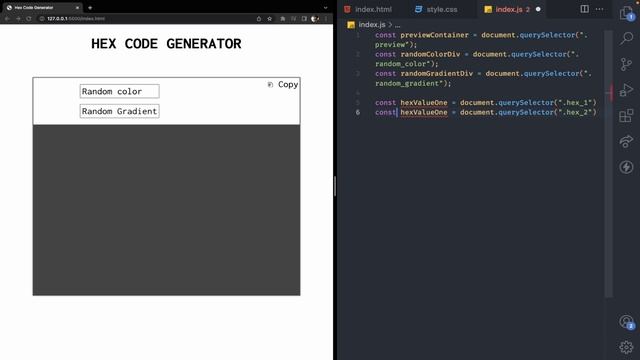 Random Hex Code Generator - Complete Project [HTML/CSS/JavaScript] смотреть онлайн