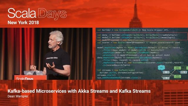 Kafka based Microservices with Akka Streams and Kafka Streams by Dean Wampler смотреть онлайн