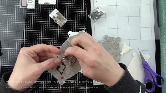 Handmade Holiday 2018 | Bear Hugs Felt Ornament Tags