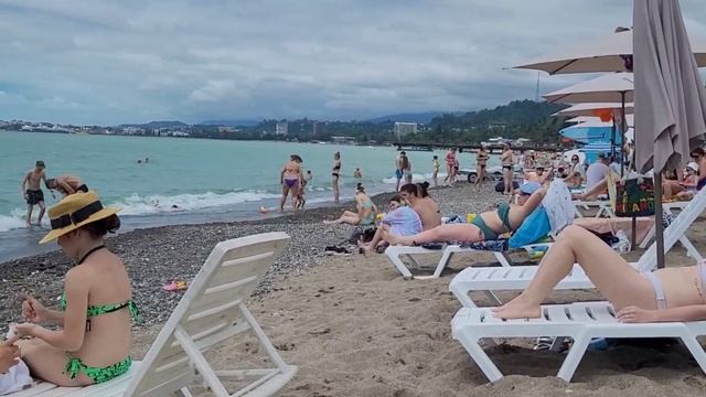 Абхазия. Сухум. Пляж Мокко. смотреть онлайн