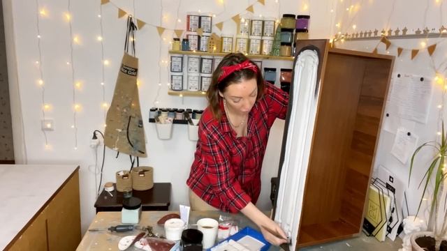 DIY покрасила комод DIY Painted Cabinet