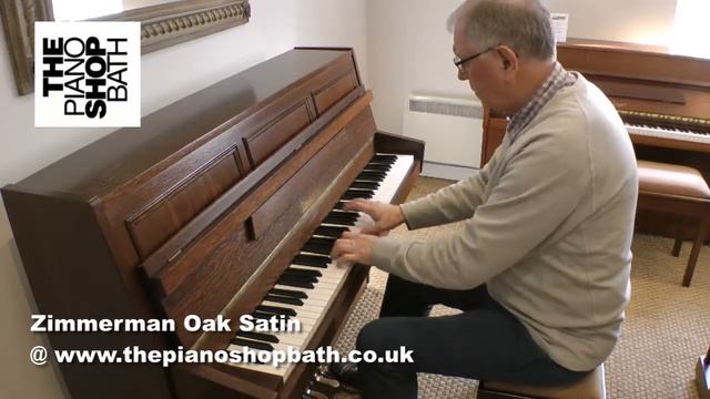 Zimmerman Oak Satin Upright @ The Piano Shop Bath смотреть онлайн