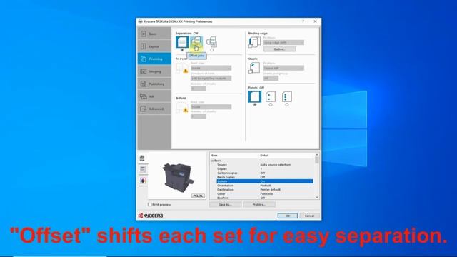 How to collate and sort your print jobs on a Kyocera printer. смотреть онлайн
