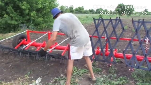 Борона зубовая односледная БЗУ-12 смотреть онлайн