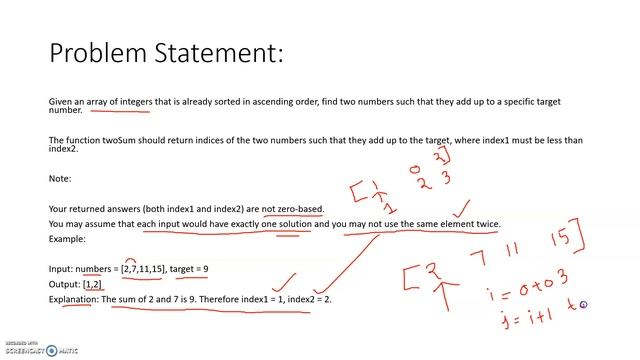 Two Sum problem in JAVA смотреть онлайн