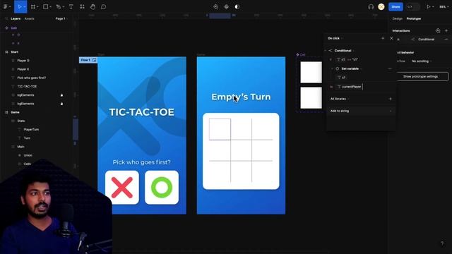 Build TicTacToe Game in Figma | Advanced Prototyping In-depth Tutorial смотреть онлайн