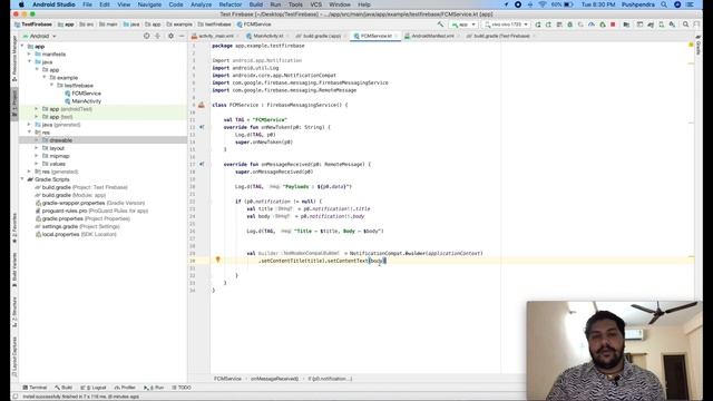 How to integrate firebase push notification in android application with kotlin смотреть онлайн