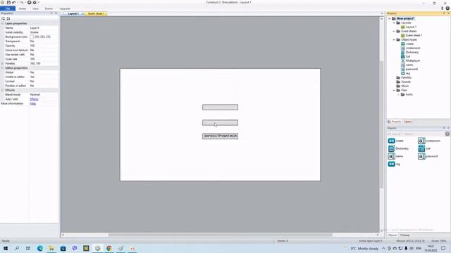 Construct 2 | Онлайн гра 1 | Multiplayer, Dictionary | Реєстрація і вибір кімнати смотреть онлайн