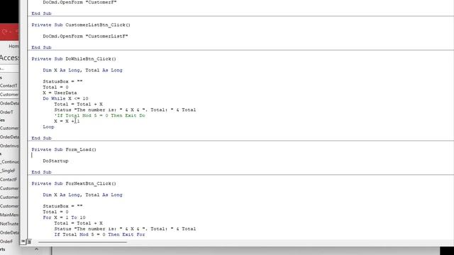 Do While Loops in Microsoft Access VBA смотреть онлайн