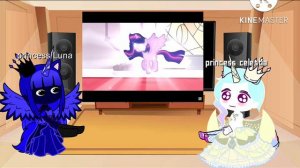 MLP princess Celestia and princess Luna react to twilight