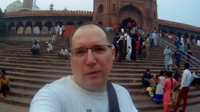 Мечеть Джама-Масджид в Дели (Индия). смотреть онлайн