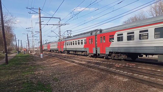 электричка Эд4м 0247 с сообщением Москва Ярославский вокзал Сергиев посад смотреть онлайн