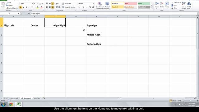 How to Merge Cells and Use Alignment Options in Excel смотреть онлайн