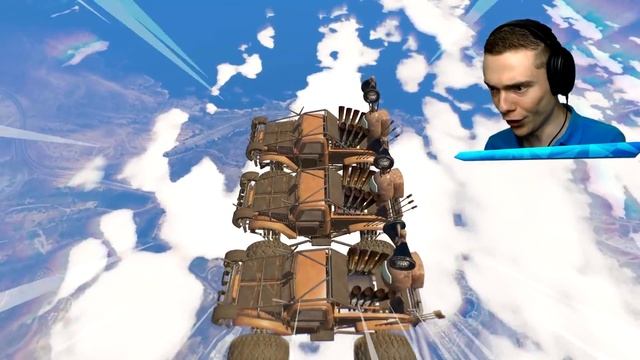 Jumping GREAT MOTHER MEGAPHONE CARS Across GTA 5 смотреть онлайн