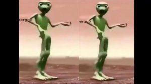 Зелёный человечек танцует часть 2/Green man dancing part 2