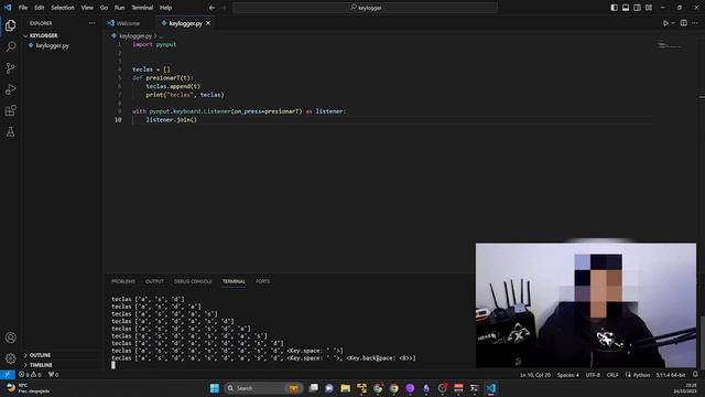 Como crear un KEYLOGGER para pruebas de penetración смотреть онлайн