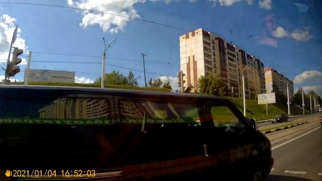 Витебск.Поездка на автобусе №11 школа№24 - Смоленская площадь смотреть онлайн