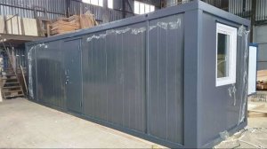 Блок-контейнер из сэндвич панелей 8×2. метра (vagonchiki.ru)