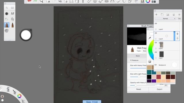 Step by step digital painting tutorial in Autodesk Sketchbook смотреть онлайн