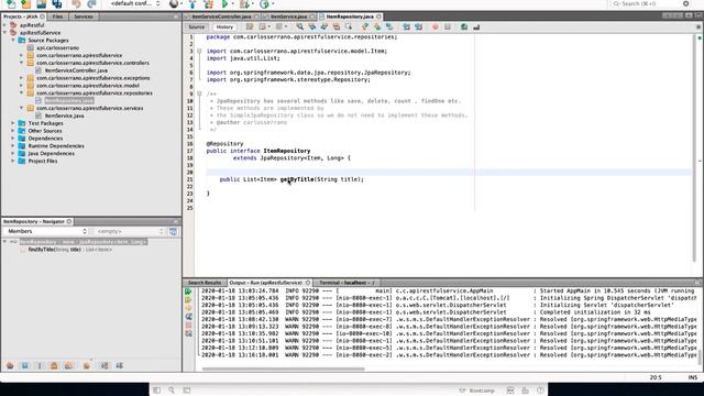7 - Servicio Restful en Springboot смотреть онлайн