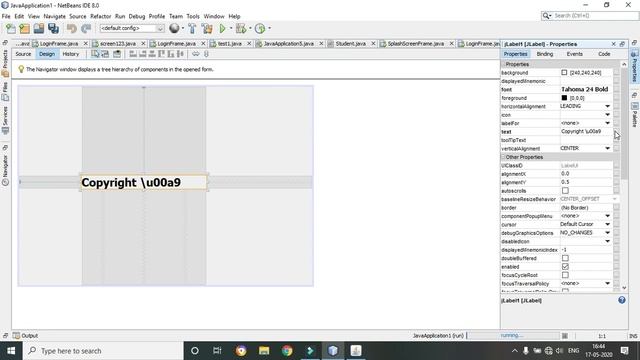 Java Netbeans | How to write copyright symbol in jlabel | Hindi смотреть онлайн