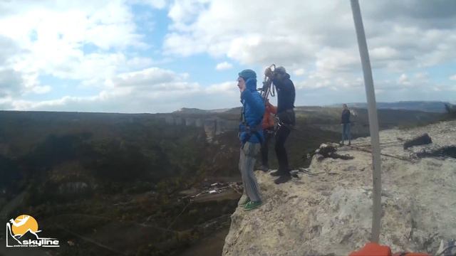 Кирилл5 ГРОТ Качи-Кальона Роупджампинг в Крыму с командой Скайлайн смотреть онлайн