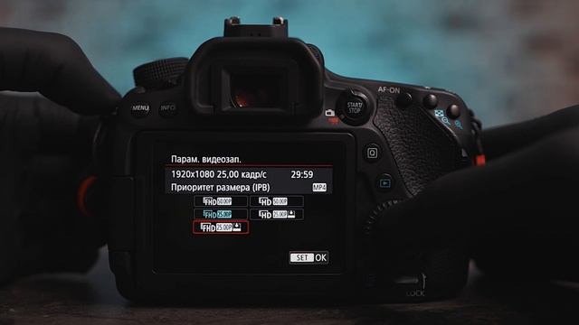 НАСТРОЙКИ КАМЕРЫ для съемки ВИДЕО на примере CANON EOS 80D смотреть онлайн