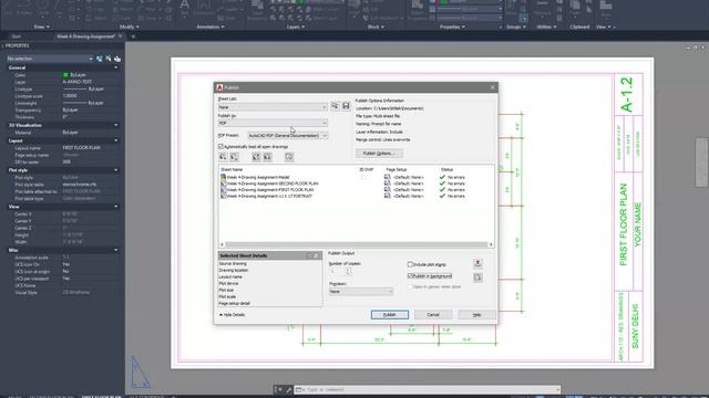 AutoCAD Publish - Multipage PDF смотреть онлайн
