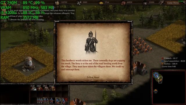 Cossacks 3 (GT 740M/GT 825M/GT 920M | i5 4200u) [Max] смотреть онлайн
