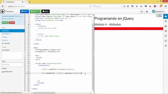 jquery addClass hasClass removeClass | Atributos | Programando en jQuery смотреть онлайн