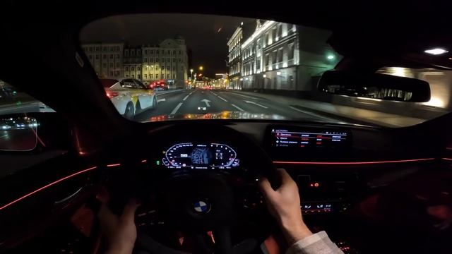 M5CS ОТ ПЕРВОГО ЛИЦА. 390 КМ/Ч ПО САДОВОМУ!!!