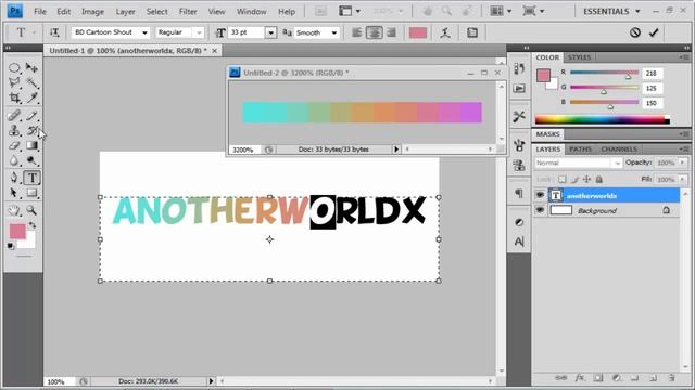 [SPEED ART] Glittery Text (Photoshop CS4) смотреть онлайн