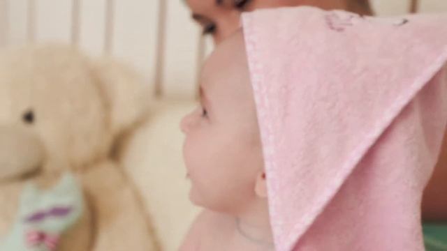 Махровое полотенце для новорожденного