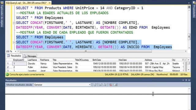 Sentencias SQL Server Base de Datos Northwind смотреть онлайн