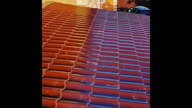 Односкатный навес из металлочерепицы смотреть онлайн