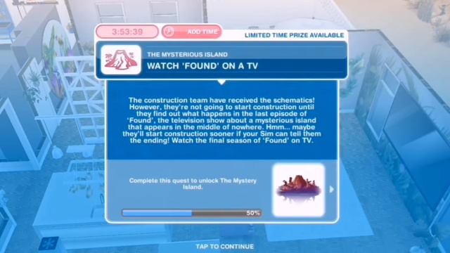 SIMS FREEPLAY:The Mysterious Island quest смотреть онлайн