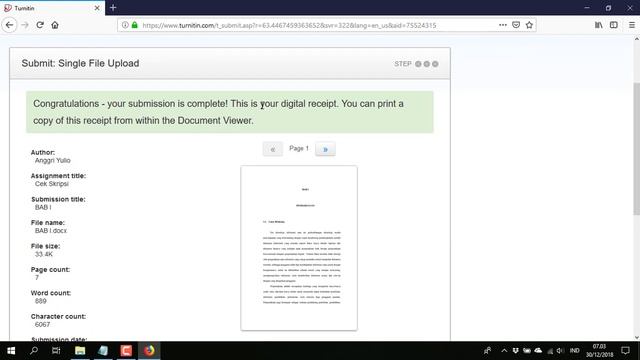 Cara Menggunakan Turnitin untuk cek Plagiasi (Student) #2 смотреть онлайн