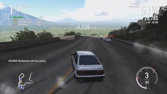 Forza 4 Drifting #25 - Toyota Trueno (Ae86) - Fujimi Kaido смотреть онлайн