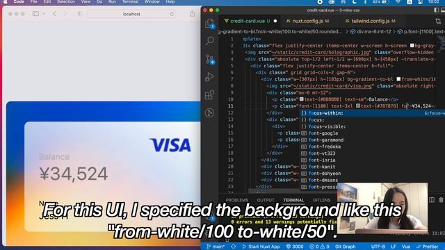 watch me code! - Credit Card Glassmorphism UI with Tailwind CSS // UI design ☆彡 смотреть онлайн