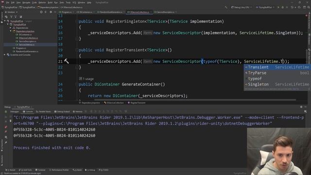 Trying to create a Dependency Injection/IoC Container FROM SCRATCH смотреть онлайн