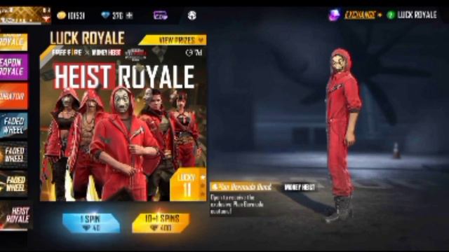 HEIST ROYAL FREE FIRE | 5 TOKEN GLITCH | MONEY HEIST BUNDLE GLITCH | FREE FIRE NEW EVENT GLITCH | F смотреть онлайн