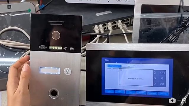 Video Intercom IP 7" WIFI for Apartment Monitor 1F Outdoor Doorbell Unit with Fingerprint Card/RFIC смотреть онлайн