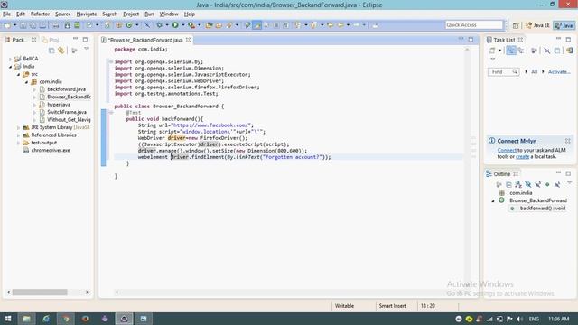How to navigate browser backward and forward in selenium java смотреть онлайн