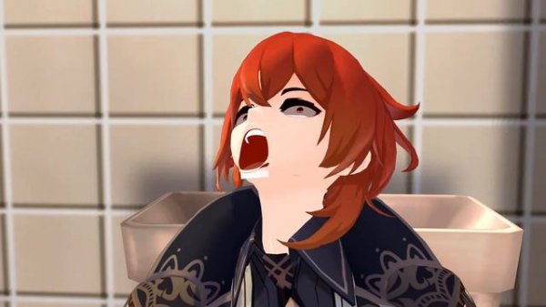 Diluc needs to poop x MMD | Genshin Impact