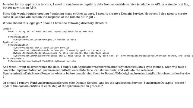 ddd - Where should synchronization with remote API go? смотреть онлайн