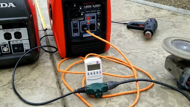 Honda 2000i VS Predator 2000 Watt Inverter Generator Test Weight Sound And Load Test! Worth $1000!!