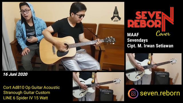 MAAF - Sevendays (cover Seven Reborn) | Cort Ad810 Op | Stranough Guitar Custom | Line 6 Spider IV смотреть онлайн