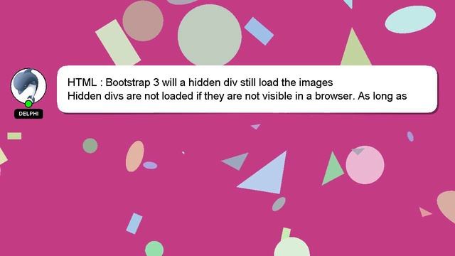 HTML : Bootstrap 3 will a hidden div still load the images смотреть онлайн